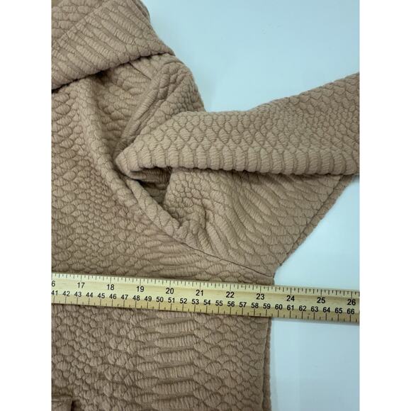 The Good American Womens Sweatshirt Size 5 (2XL) Quilted Snake Rose Gold Hooded - Picture 10 of 14